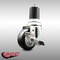 Service Caster 3 Inch 316SS Black Polyurethane Swivel 1-3/4 Inch Expanding Stem Caster Brake SCC-SS316EX20S314-PPUB-BLK-TLB-134 - alternate 3